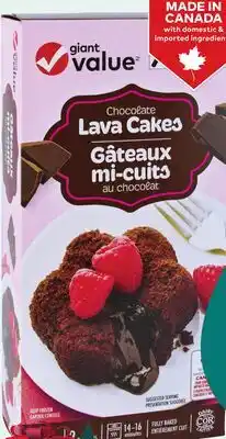 Giant Tiger Giant Value chocolate lava cakes offer