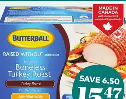 Giant Tiger Butterball boneless turkey roast offer