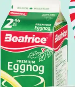 Giant Tiger Beatrice eggnog or Silk creamer offer