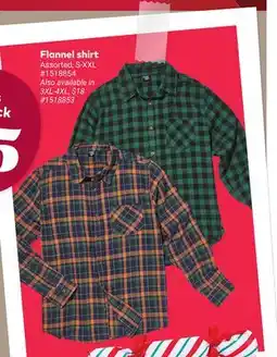 Giant Tiger Flannel shirt offer