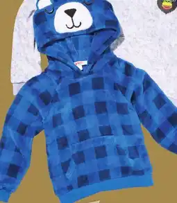 Giant Tiger boys plush hooded top offer