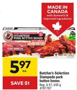 Giant Tiger Butcher's Selection Stampede pork button bones offer