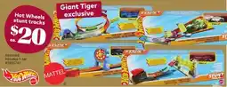 Giant Tiger Hot Wheels stunt tracks offer