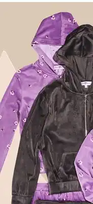 Giant Tiger Girls velour zip hoodie offer