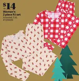 Giant Tiger Women's 2 piece PJ set offer