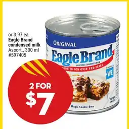 Giant Tiger Eagle Brand condensed milk offer
