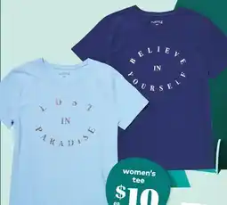 Giant Tiger Women's foil screen tee offer