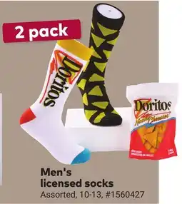 Giant Tiger Men's licensed socks offer