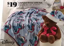 Giant Tiger Licensed throw with hat offer