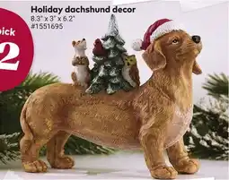 Giant Tiger Holiday dachshund decor offer