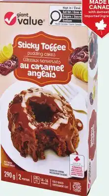 Giant Tiger Giant Value Sticky Toffee Pudding Cakes offer