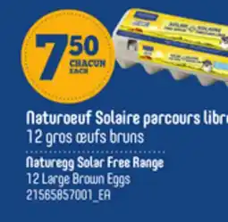 Provigo NATUREGG SOLAR FREE RANGE 12 LARGE BROWN EGGS offer
