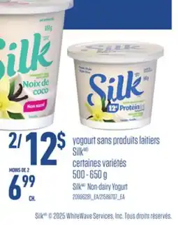 Provigo SILK NON-DAIRY YOGURT, 500-650 G offer