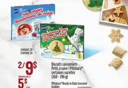 Provigo PILLSBURYTM READY TO BAKE SEASONAL COOKIES (260 – 396 G) offer