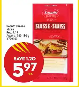 Giant Tiger Saputo cheese slices offer