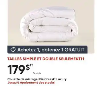 Dormez Vous Couette de microgel Fieldcrest Luxury offer