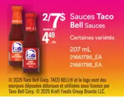 Provigo SAUCES TACO BELL SAUCES offer