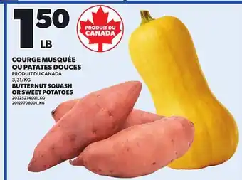Provigo BUTTERNUT SQUASH OR SWEET POTATOES offer