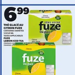 Provigo FUZE LEMON ICED TEA, 12X341 ML offer