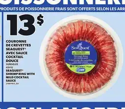 Provigo SEAQUEST SHRIMP RING WITH MILD COCKTAIL SAUCE, 454 G offer