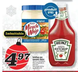 Marché Richelieu KETCHUP AUX TOMATES HEINZ | HEINZ TOMATO KETCHUP offer