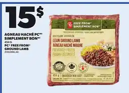 Provigo PC FREE FROM GROUND LAMB, 454 G offer