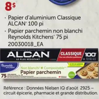 Provigo PAPIER D'ALUMINIUM CLASSIQUE ALCAN 100 PI offer