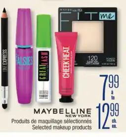 Jean Coutu MAYBELLINE NEW YORK Selected makeup products offer