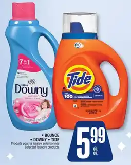 Jean Coutu • BOUNCE • DOWNY • TIDE Produits pour la lessive sélectionnés offer