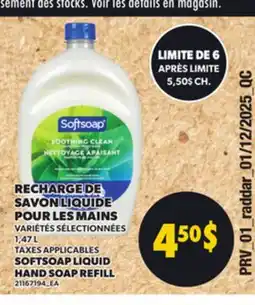 Provigo SOFTSOAP LIQUID HAND SOAP REFILL, 1,47 L offer