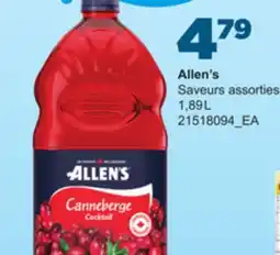 Provigo ALLEN'S SAVEURS ASSORTIES, 1,89L offer