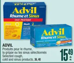 Jean Coutu ADVIL Selected cough, cold and sinus products offer