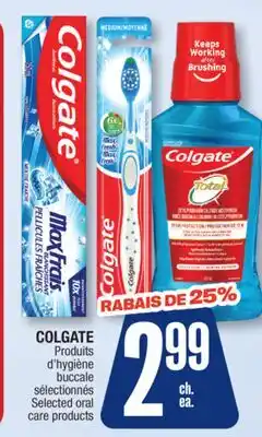 Jean Coutu COLGATE Selected oral care products offer
