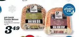 Marché Richelieu PAIN TRANCHÉ PREMIÈRE MOISSON | PREMIÈRE MOISSON SLICED BREAD offer