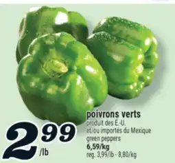 Marché Richelieu POIVRONS VERTS | GREEN PEPPERS offer
