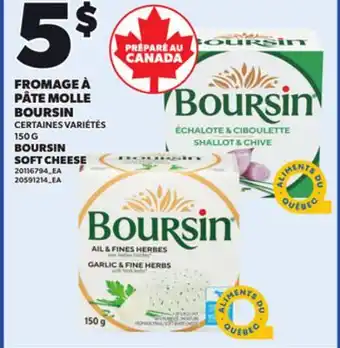 Provigo BOURSIN SOFT CHEESE, 150 G offer