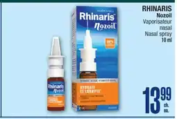 Jean Coutu RHINARIS Nozoil Nasal spray offer