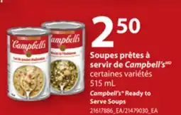 Provigo CAMPBELL'S READY TO SERVE SOUPS, 515 ML offer