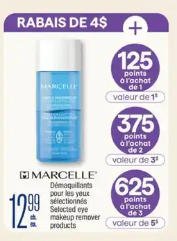 Jean Coutu MARCELLE Selected eye makeup remover products offer