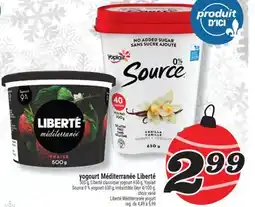 Marché Richelieu YOGOURT MÉDITERRANÉE LIBERTÉ | LIBERTÉ MÉDITERRANÉE YOGURT offer