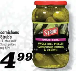 Marché Richelieu CORNICHONS STRUB'S | STRUB'S PICKLES offer