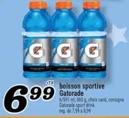 Marché Richelieu BOISSON SPORTIVE GATORADE | GATORADE SPORT DRINK offer