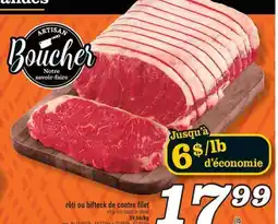 Marché Richelieu RÔTI OU BIFTECK DE CONTRE FILET | STRIP LOIN ROAST OR STEAK offer