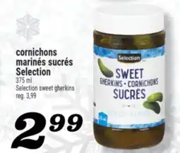 Marché Richelieu CORNICHONS MARINÉS SUCRÉS SELECTION | SELECTION SWEET GHERKINS offer