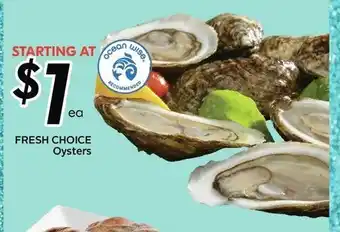 Safeway Oysters offer