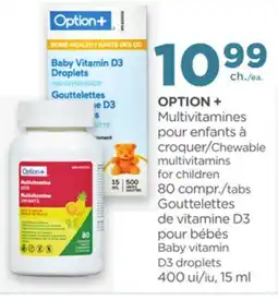Proxim OPTION + Chewable multivitamins for children offer