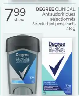 Proxim DEGREE Selected antiperspirants offer