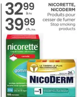 Proxim NICORETTE, NICODERM Stop smoking products offer