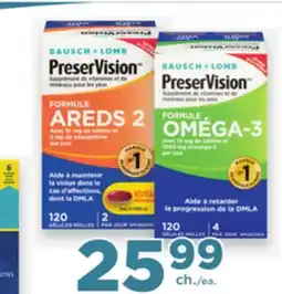 Proxim BAUSCH + LOMB Selected eye vitamins and mineral supplements offer