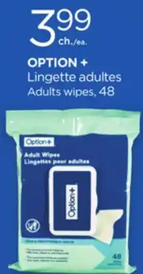 Proxim OPTION + Lingette adultes Adults wipes offer